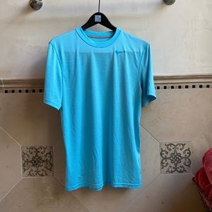 Nike dry fit sky blue stripe dry-fit tee